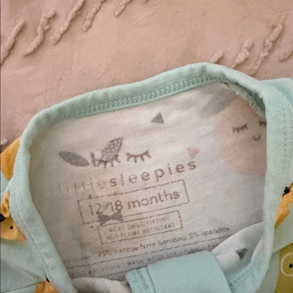 Little Sleepies Aqua Pineapple Kids One Piece